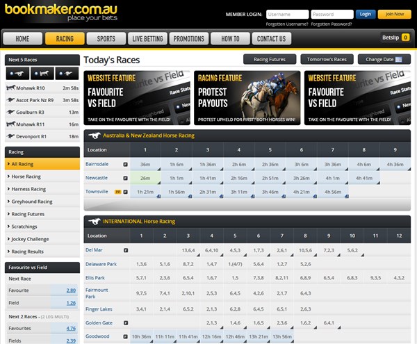 Bookmaker.com.au Home